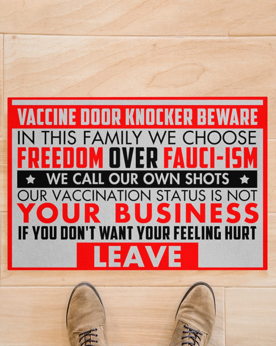 Vaccine door knocker beware If you don't want your feeling hurt leave doormat 2 Vaccine door knocker beware If you dont want your feeling hurt leave doormat 1