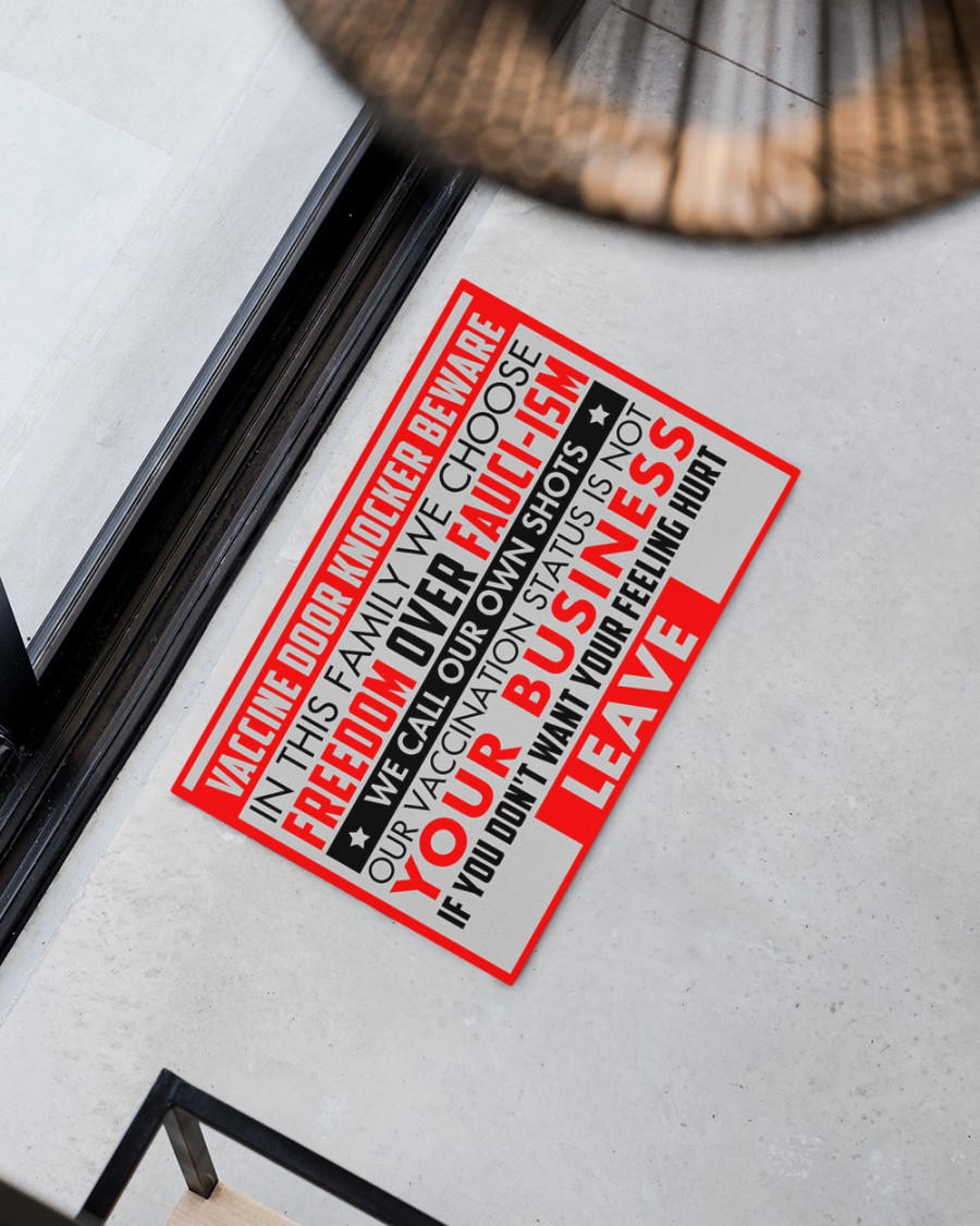 Vaccine door knocker beware If you don't want your feeling hurt leave doormat 3 Vaccine door knocker beware If you dont want your feeling hurt leave doormat 2