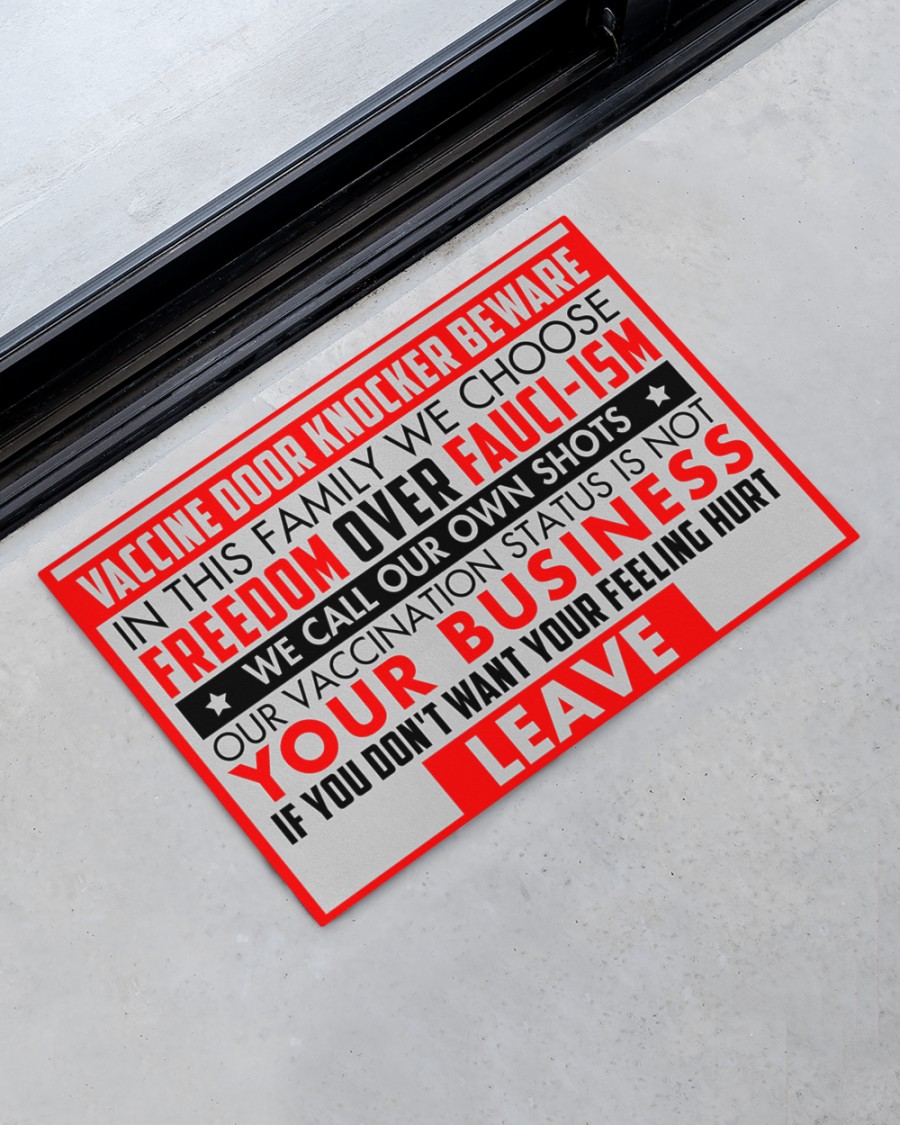 Vaccine door knocker beware If you don't want your feeling hurt leave doormat 4 Vaccine door knocker beware If you dont want your feeling hurt leave doormat 3
