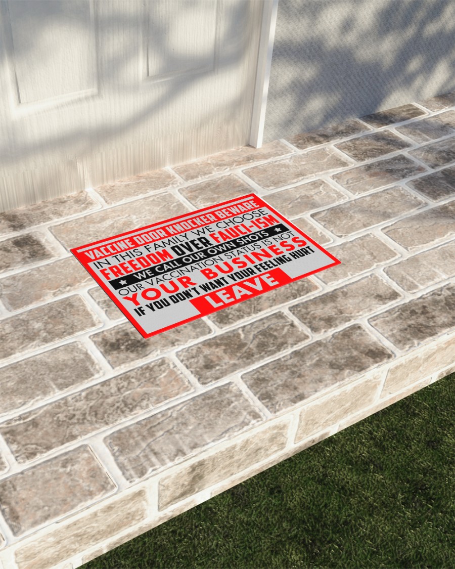 Vaccine door knocker beware If you don't want your feeling hurt leave doormat 6 Vaccine door knocker beware If you dont want your feeling hurt leave doormat 5