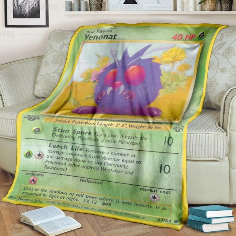 Venonat Pokemon blanket 1