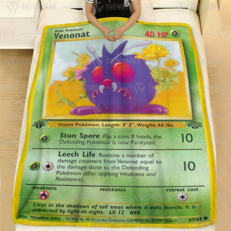 Venonat Pokemon blanket 2