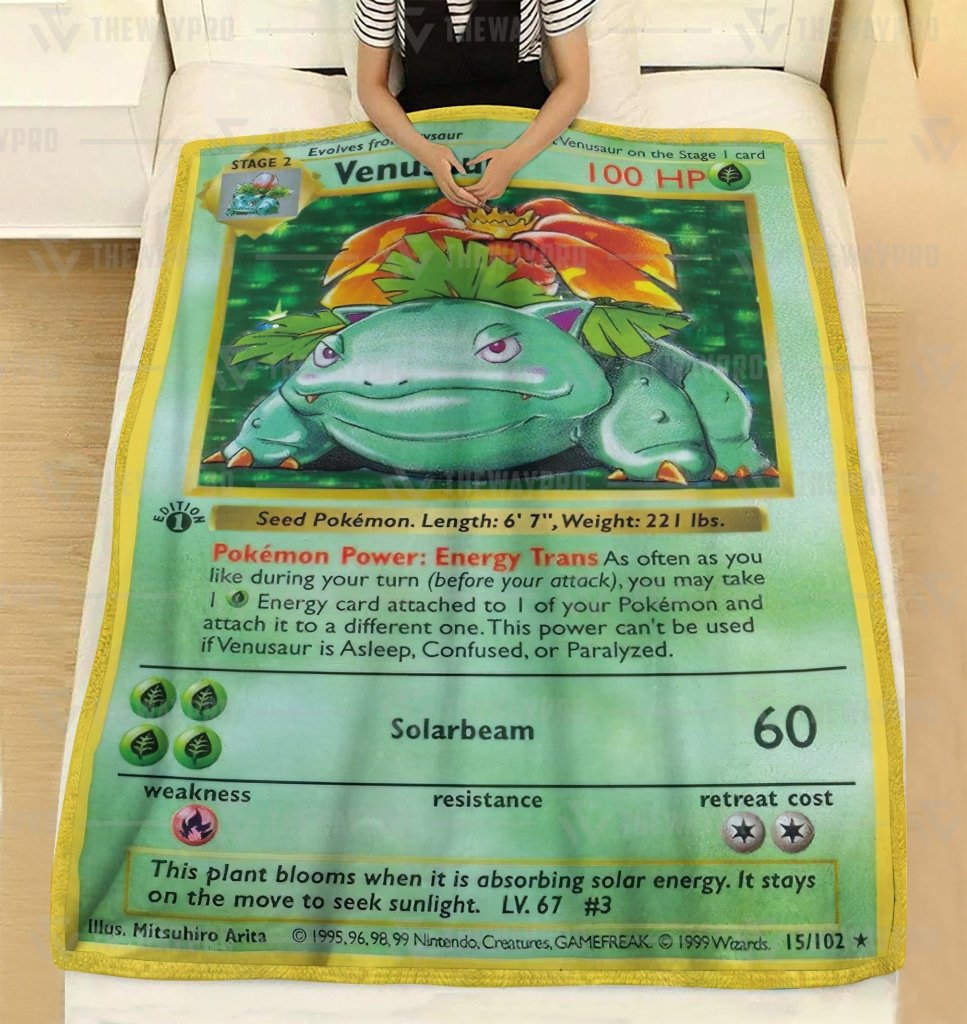 Venusaur Card Pokemon blanket 3
