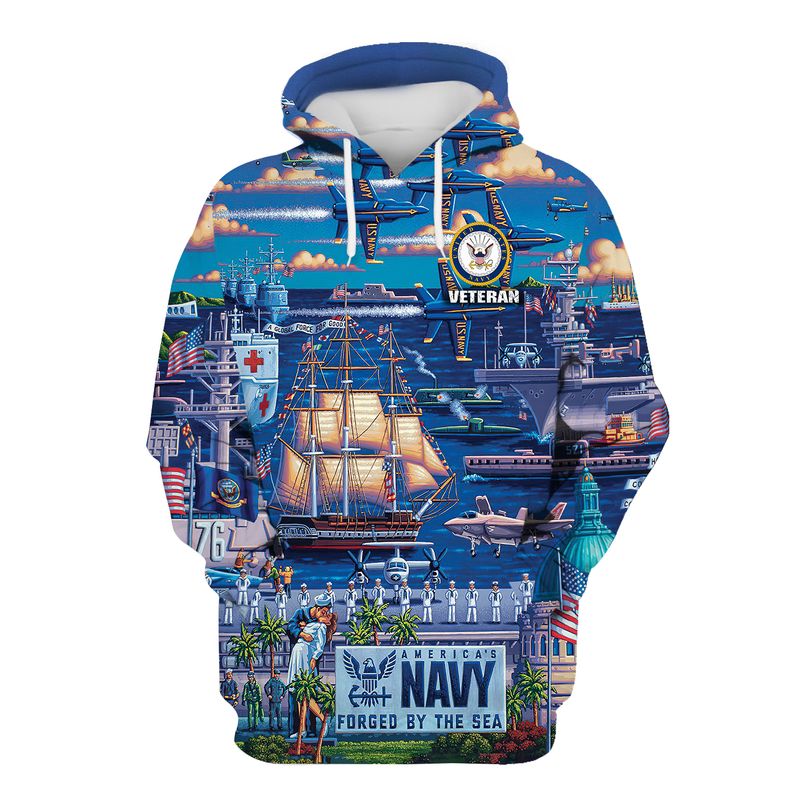Veteran America's navy forged by the sea 3d shirt, hoodie 3 Veteran Americas navy forged by the sea 3d shirt hoodie 3