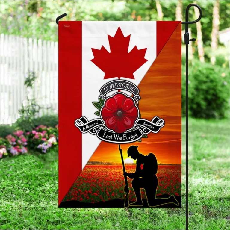Veteran Remembrance Day Lest We Forget Canadian Flag 4