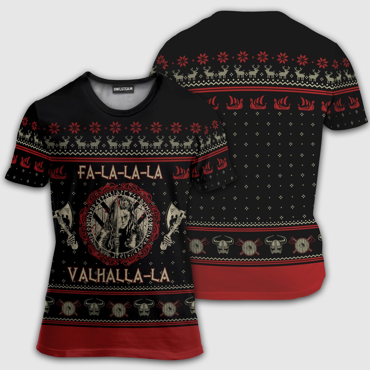 Viking Shieldmaiden Valha Fa La La 3d shirt, hoodie 7 Viking Shieldmaiden Valha Fa La La 3d shirt hoodie