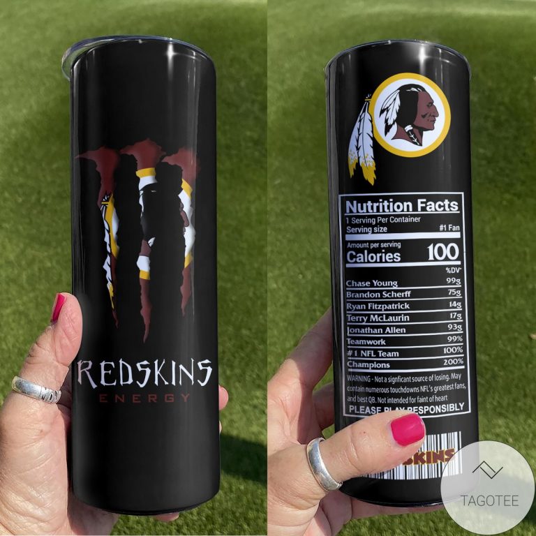 Washington Football Monster Energy Skinny Tumbler 1 Washington Football Monster Energy Skinny Tumbler 1