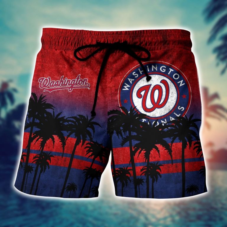 Washington Nationals hawaiian shirt short 1