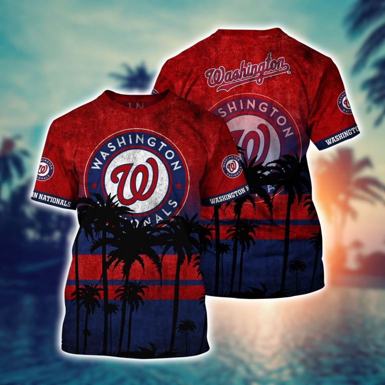 Washington Nationals hawaiian shirt short 4