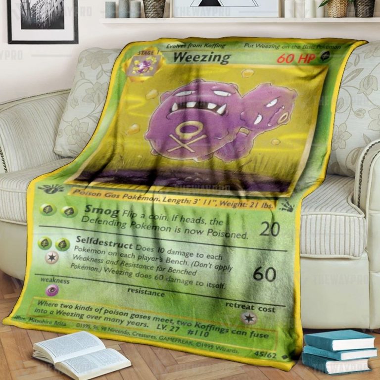 Weezing 1st Pokemon Blanket Weezing 1st Pokemon blanket