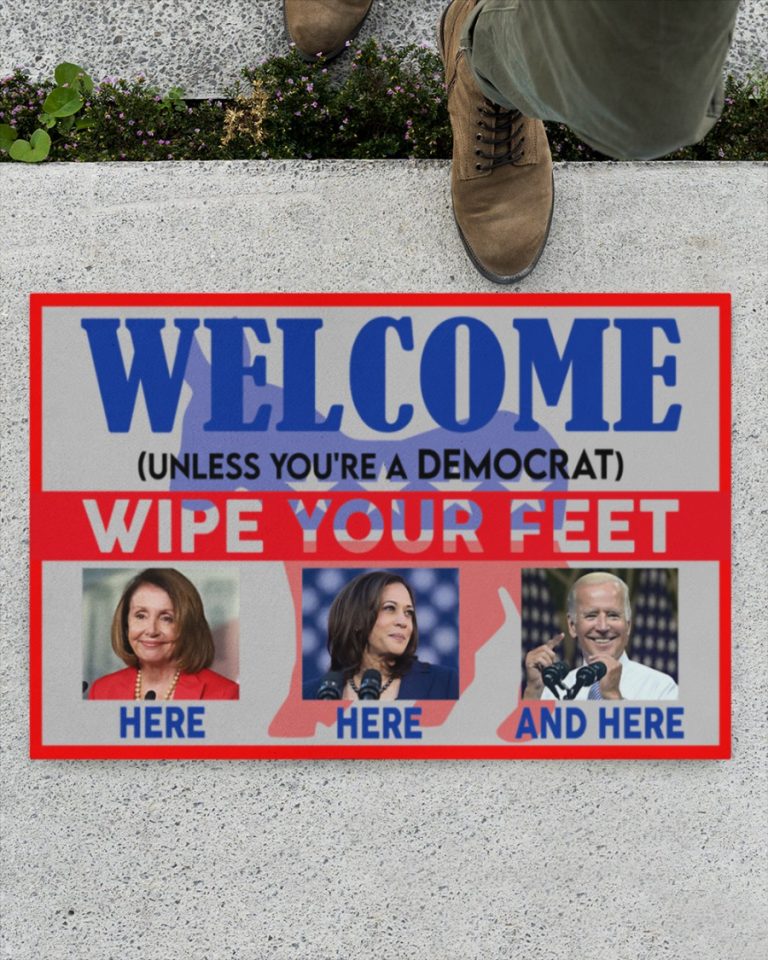 Welcome unless youre a democrat wipe feet here Biden Hillary Clinton doormat 1