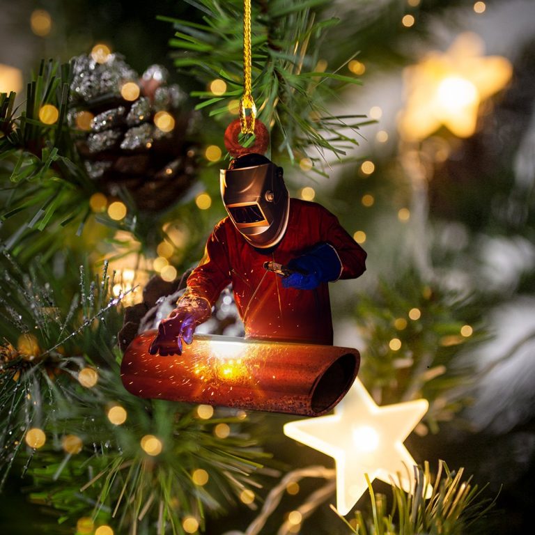 Welder hanging ornament 1