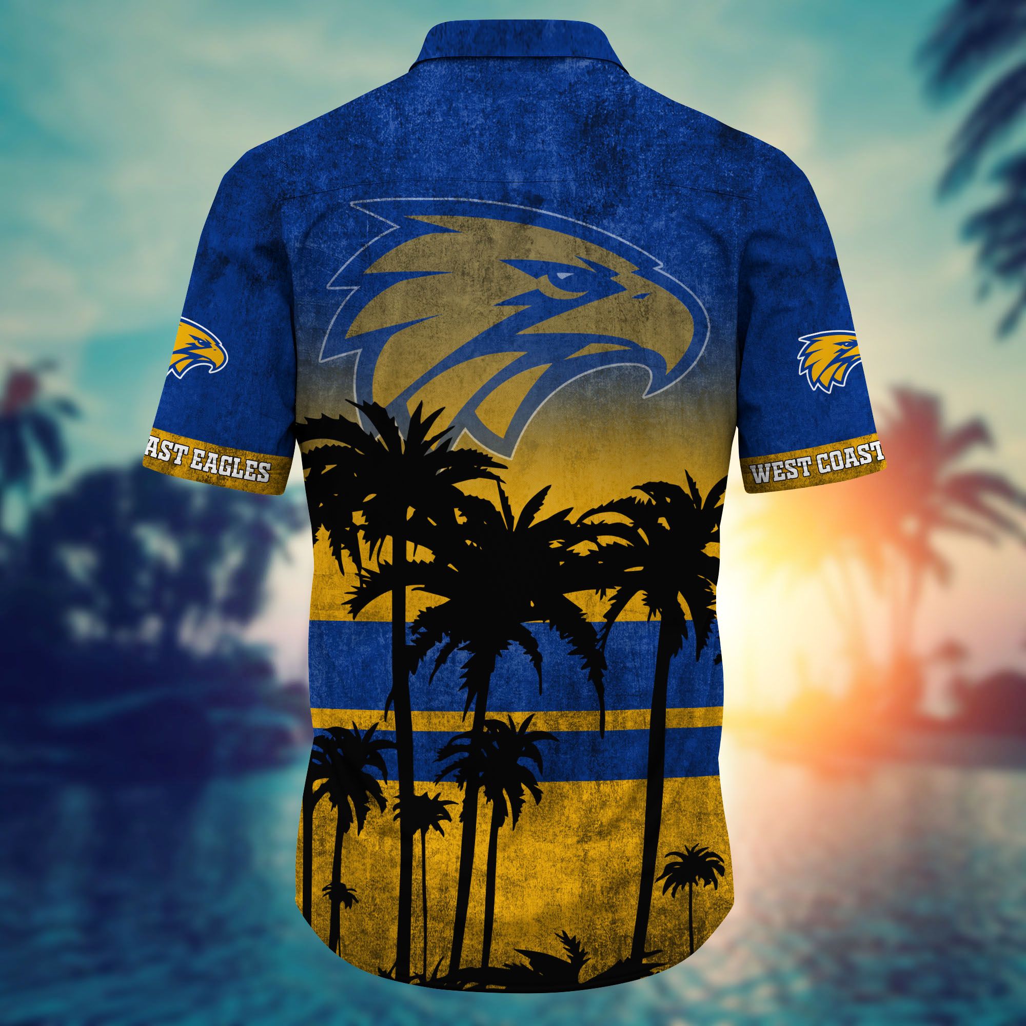 West Coast Eagles AFL Hawaiian shirt 5 West Coast Eagles AFL Hawaiian shirt short 2