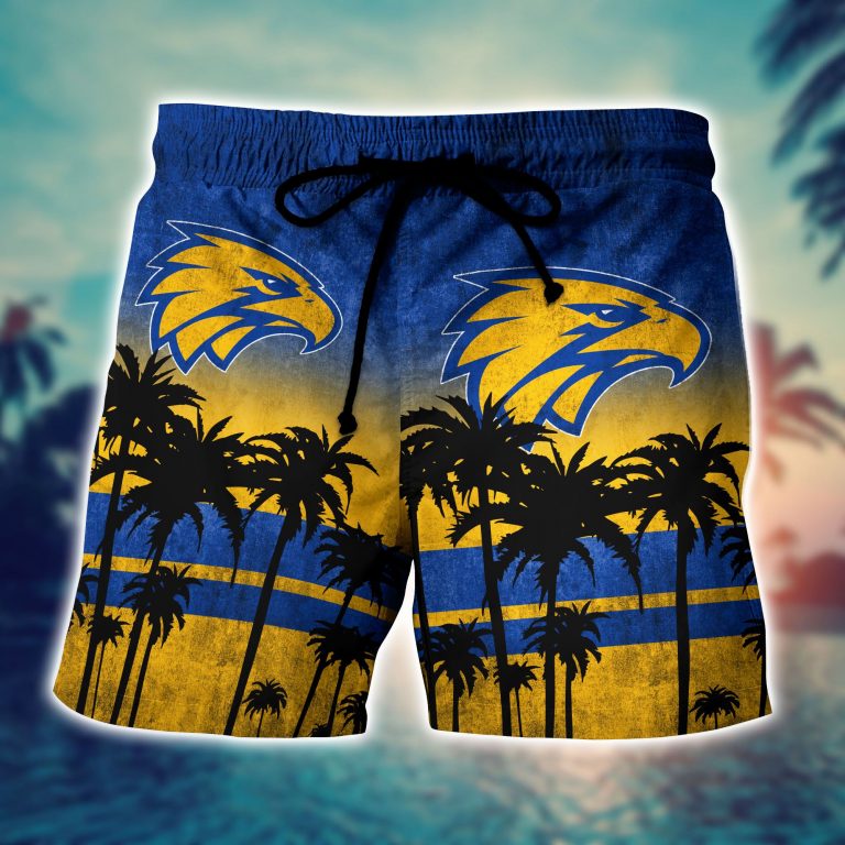 West Coast Eagles AFL Hawaiian shirt, short 3 West Coast Eagles AFL Hawaiian shirt short 3