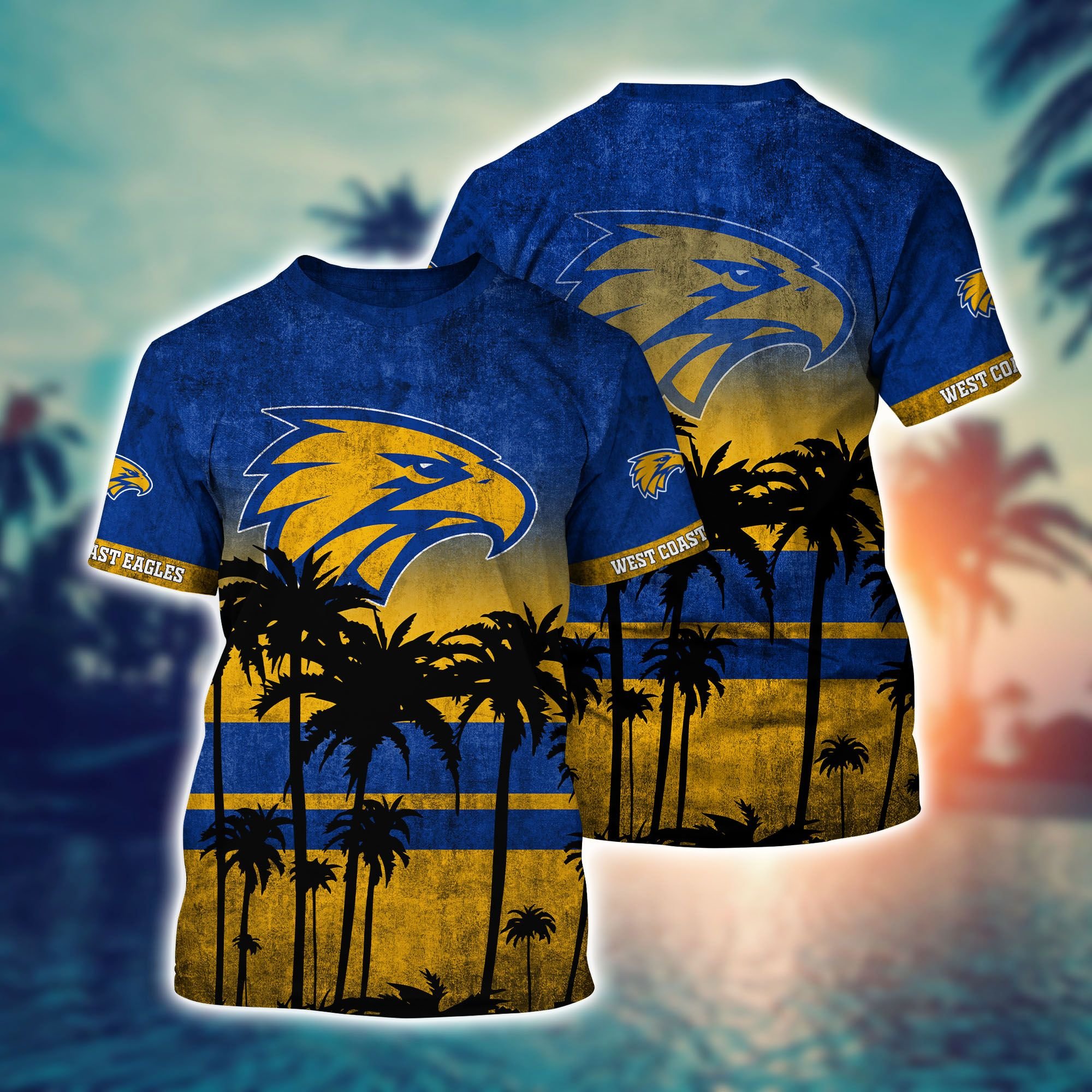 West Coast Eagles AFL Hawaiian shirt 2 West Coast Eagles AFL Hawaiian shirt short 4