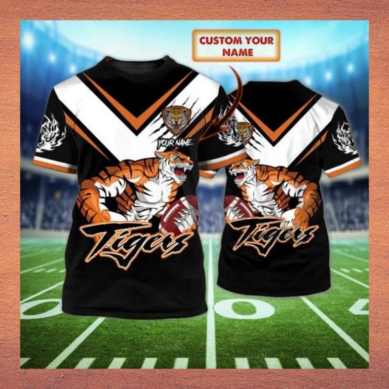 Wests Tigers custom personalized 3d t shirt 3