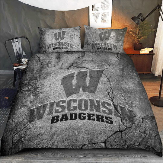Wicousin Badger Art crack bedding set1