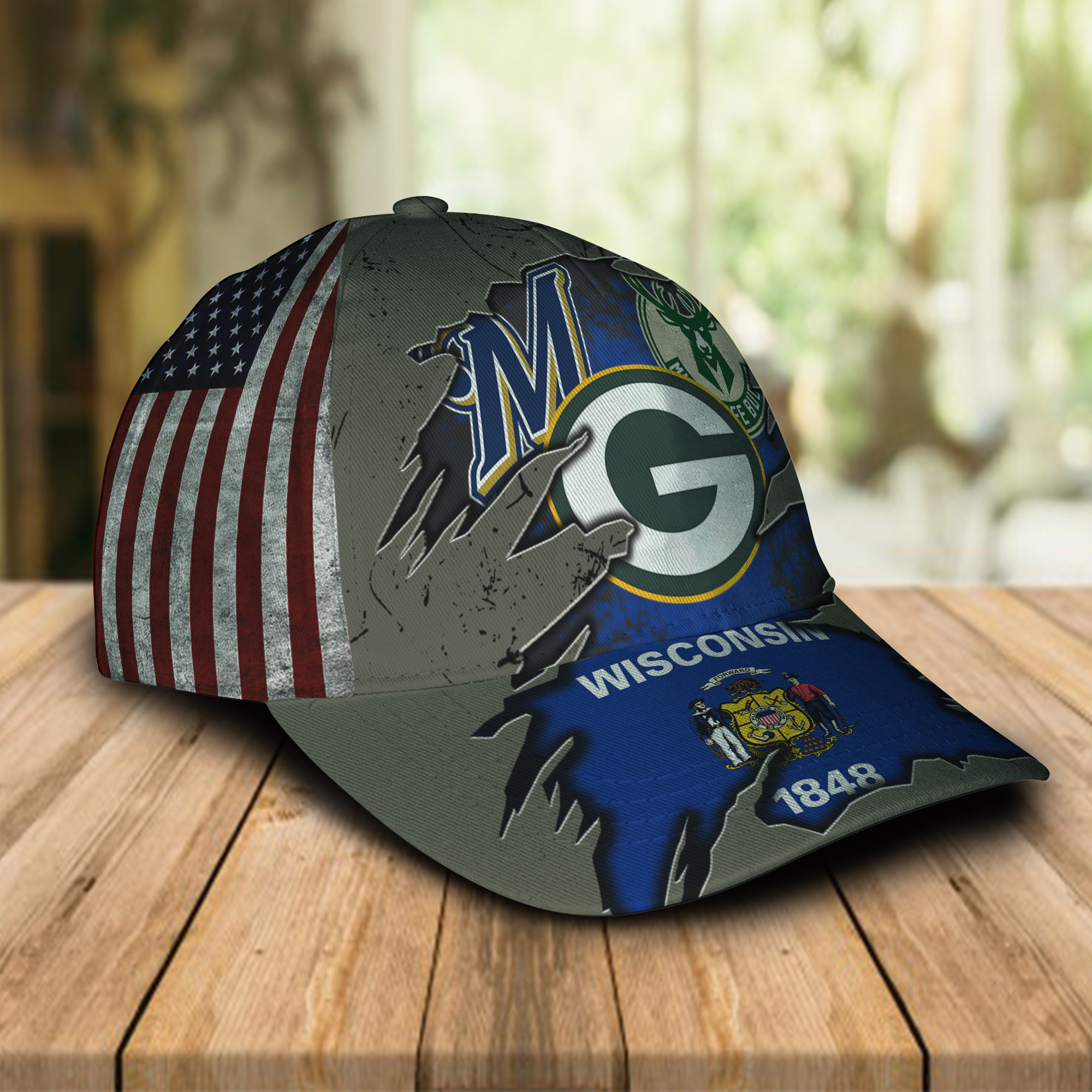 Wisconsin flag Green Bay Packers 