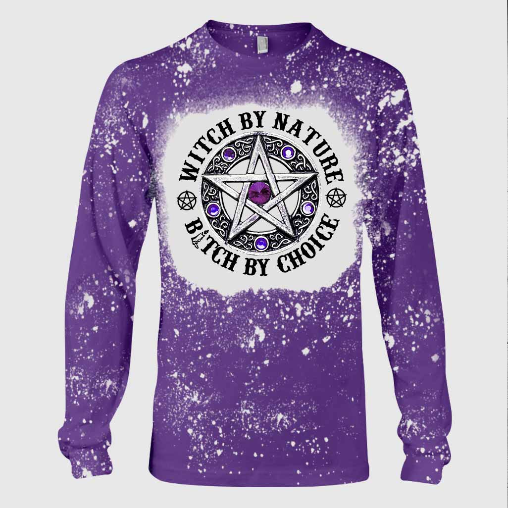 Witch By Nature bitch by choice witchcraft 3d shirt, bleach T shirt 3 Witch By Nature bitch by choice witchcraft 3d shirt bleach T shirt 2