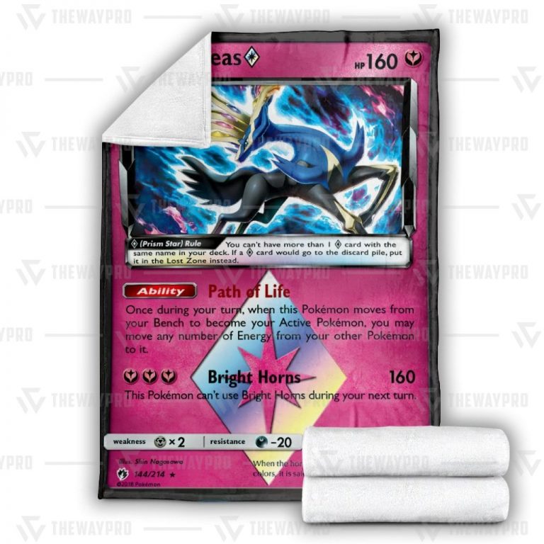 Xerneas Prism Star Lost Thunder Pokemon blanket 3