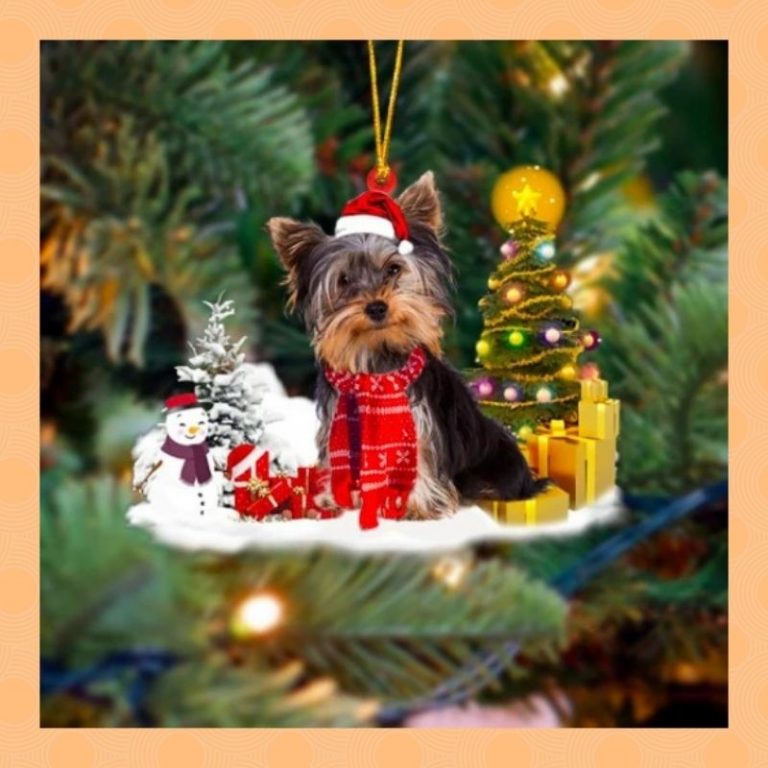 Yorkshire Terrier Christmas gift Ornament 2