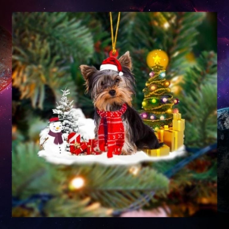 Yorkshire Terrier Christmas gift Ornament 3
