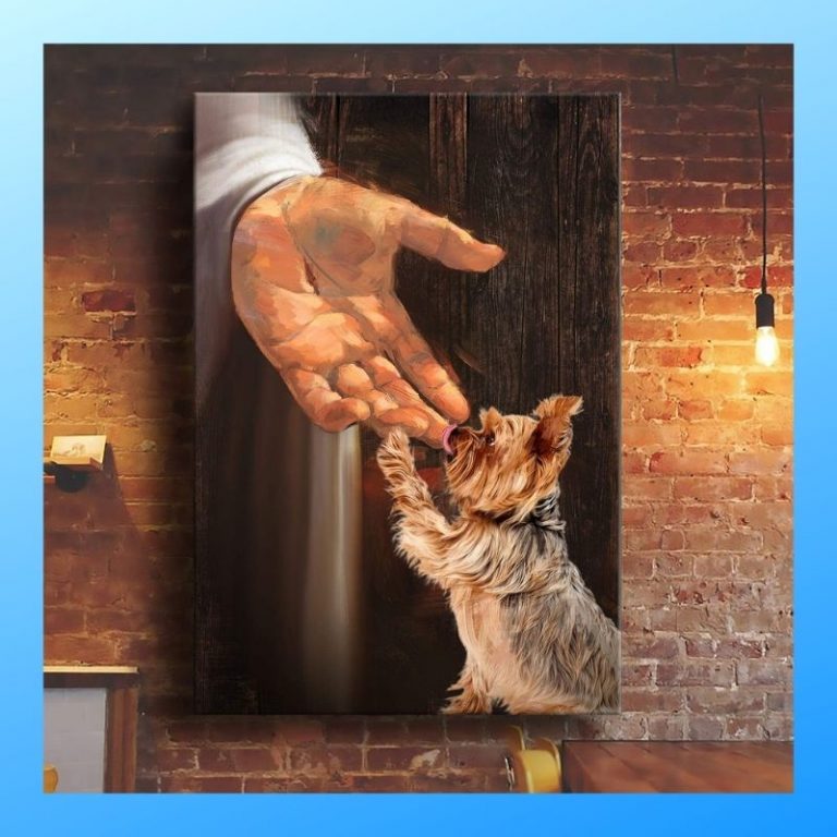 Yorkshire Terrier In the hand of God canvas 3