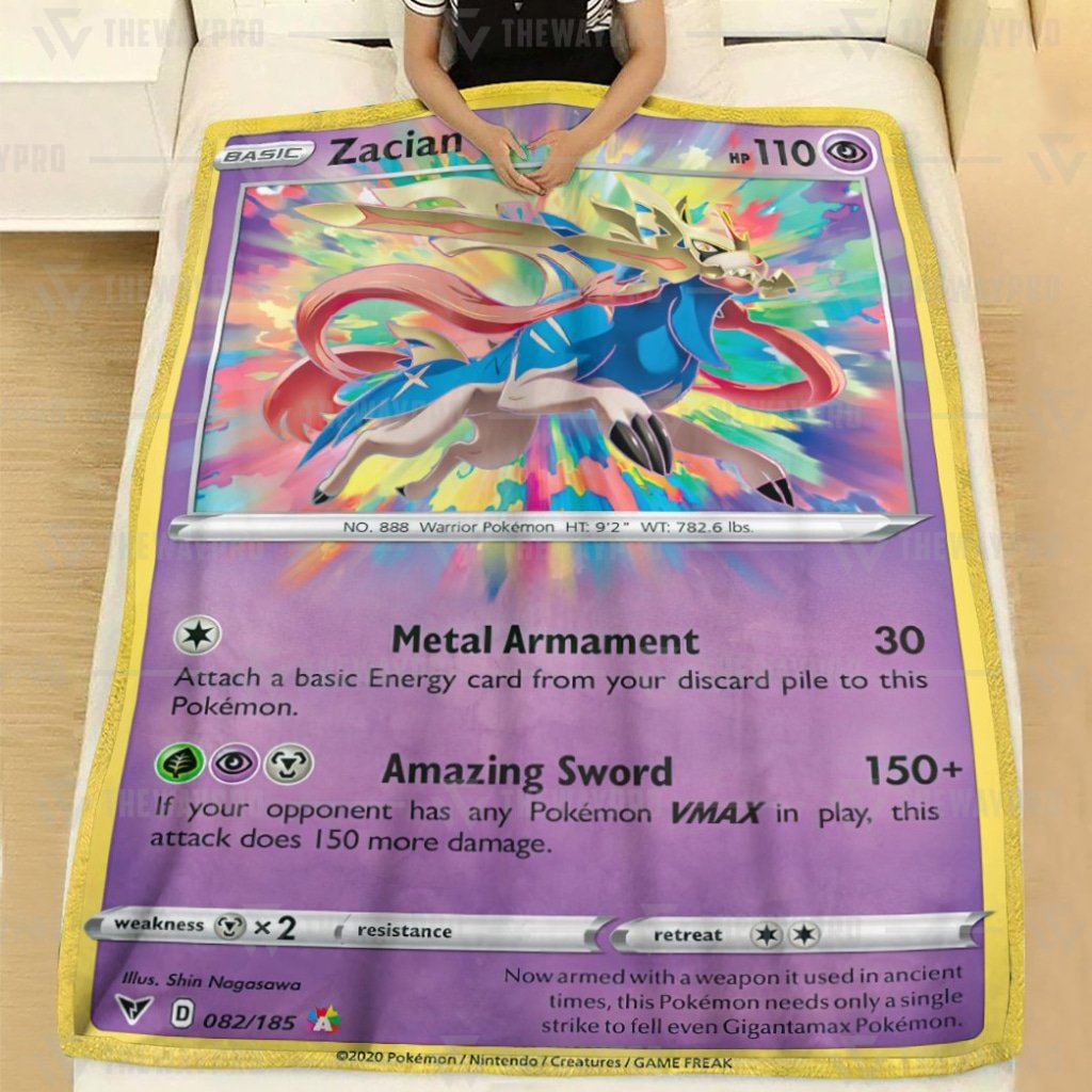 Zacian Vivid Voltage Pokemon blanket 2