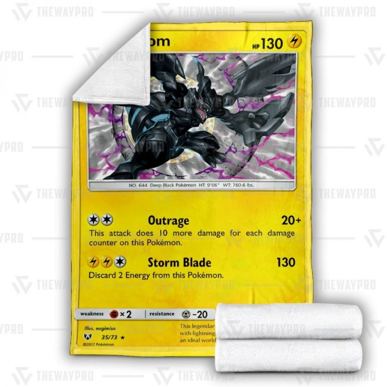 Zekrom Shining Legends Pokemon Blanket 3 Zekrom Shining Legends Pokemon blanket 3