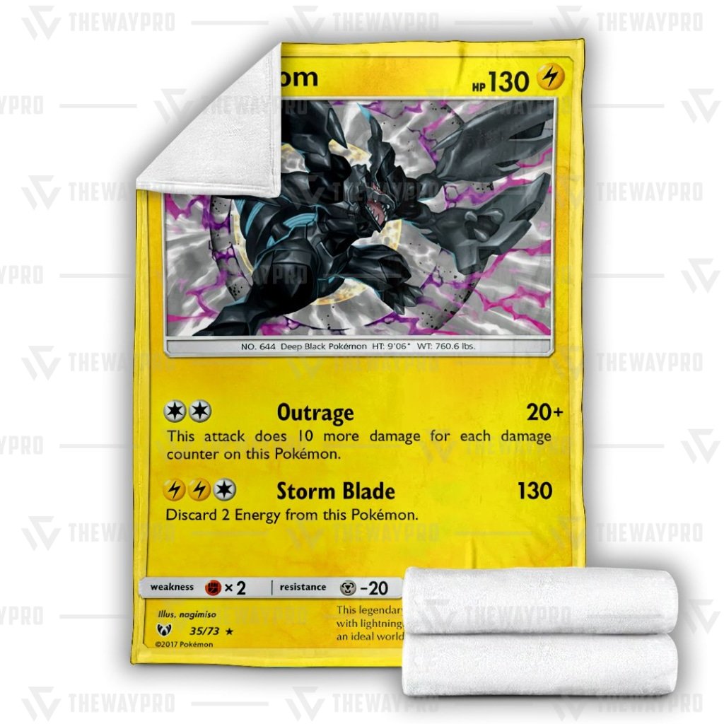 Zekrom Shining Legends Pokemon blanket 4 Zekrom Shining Legends Pokemon blanket 3