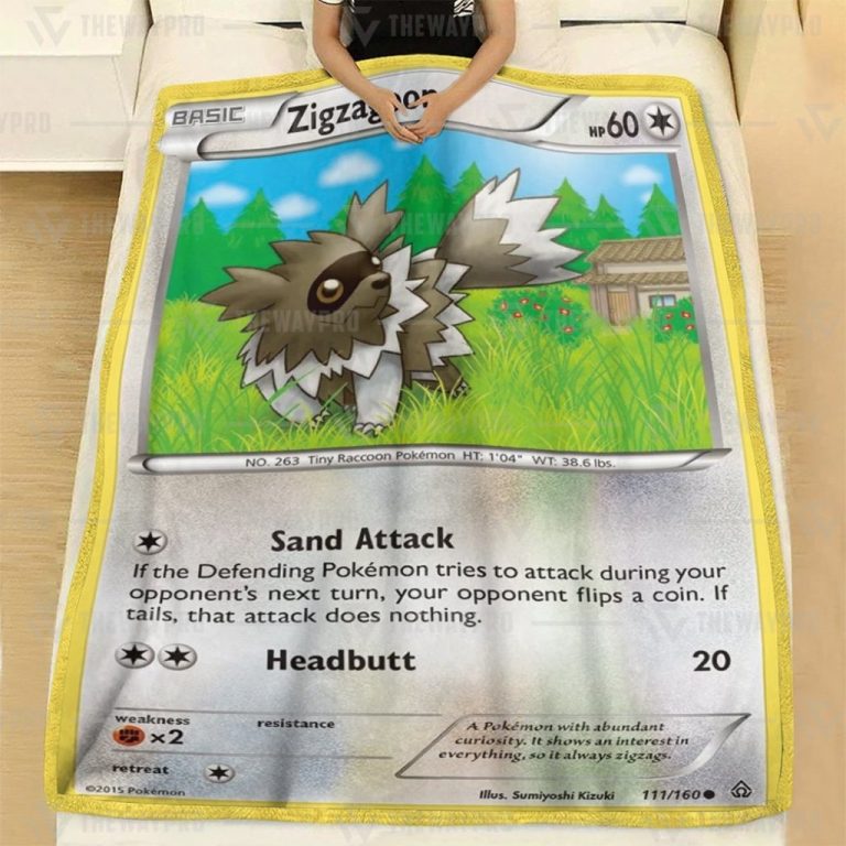 Zigzagoon Pokemon Blanket 2 Zigzagoon Pokemon Blanket 2