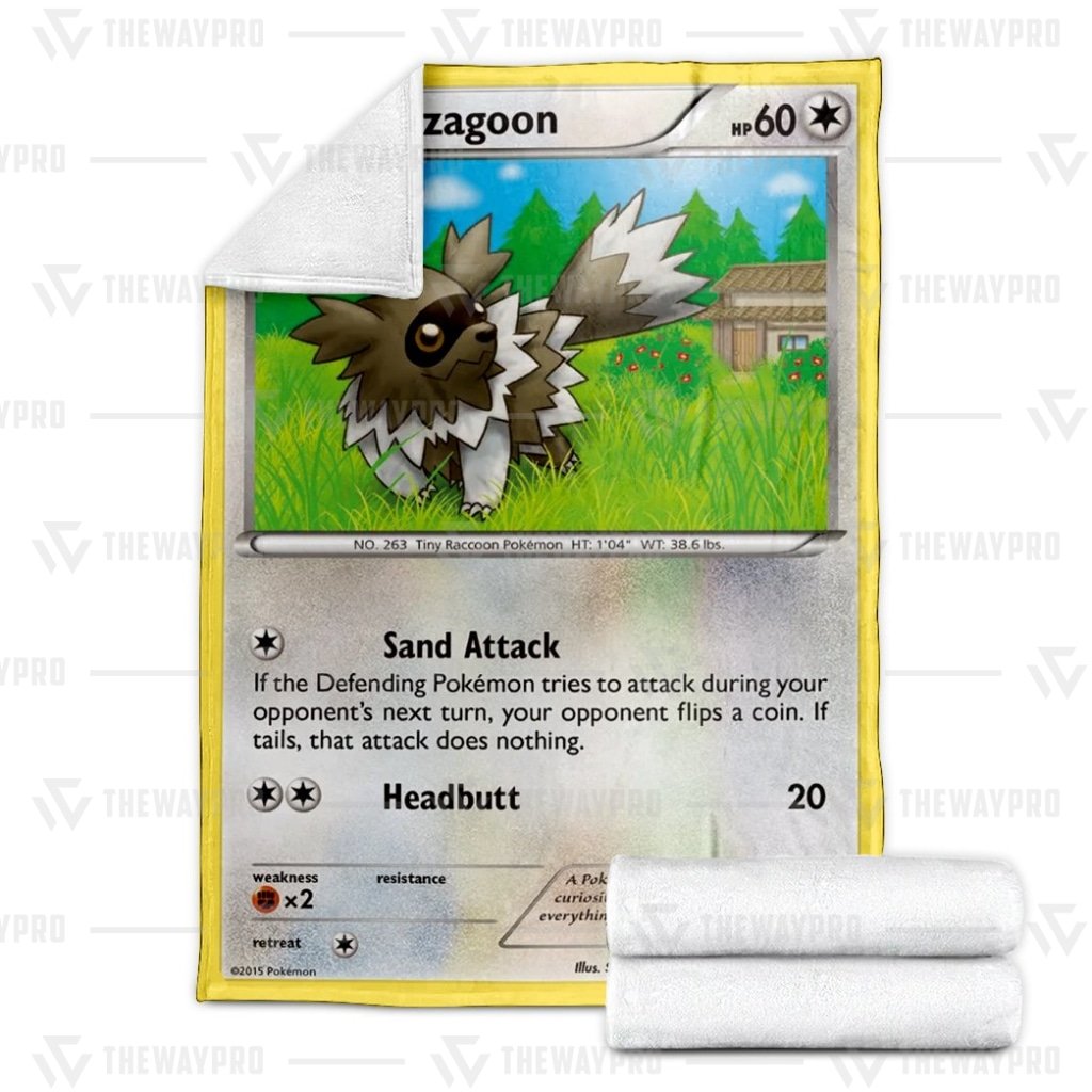 Zigzagoon Pokemon Blanket 2 Zigzagoon Pokemon Blanket 3