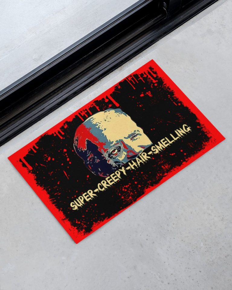 Zombie Biden Super Creepy Hair Smelling blood Halloween doormat 3 Zombie Biden Super Creepy Hair Smelling blood Halloween doormat 3