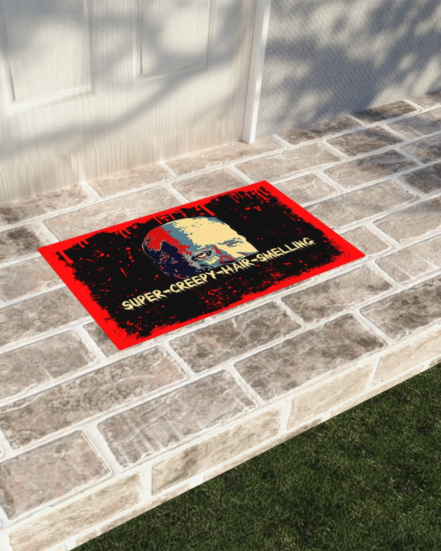 Zombie Biden Super Creepy Hair Smelling blood Halloween doormat 5 Zombie Biden Super Creepy Hair Smelling blood Halloween doormat 4