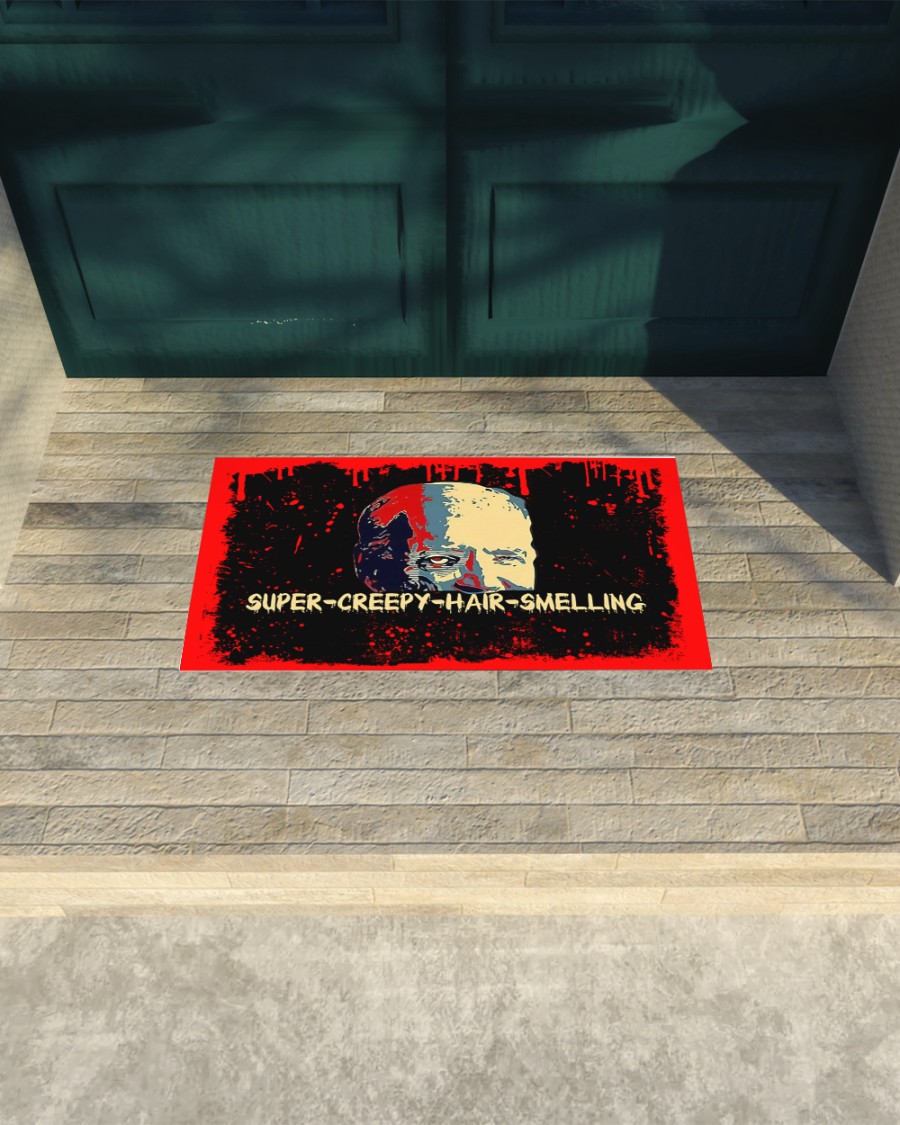 Zombie Biden Super Creepy Hair Smelling blood Halloween doormat 6 Zombie Biden Super Creepy Hair Smelling blood Halloween doormat 5