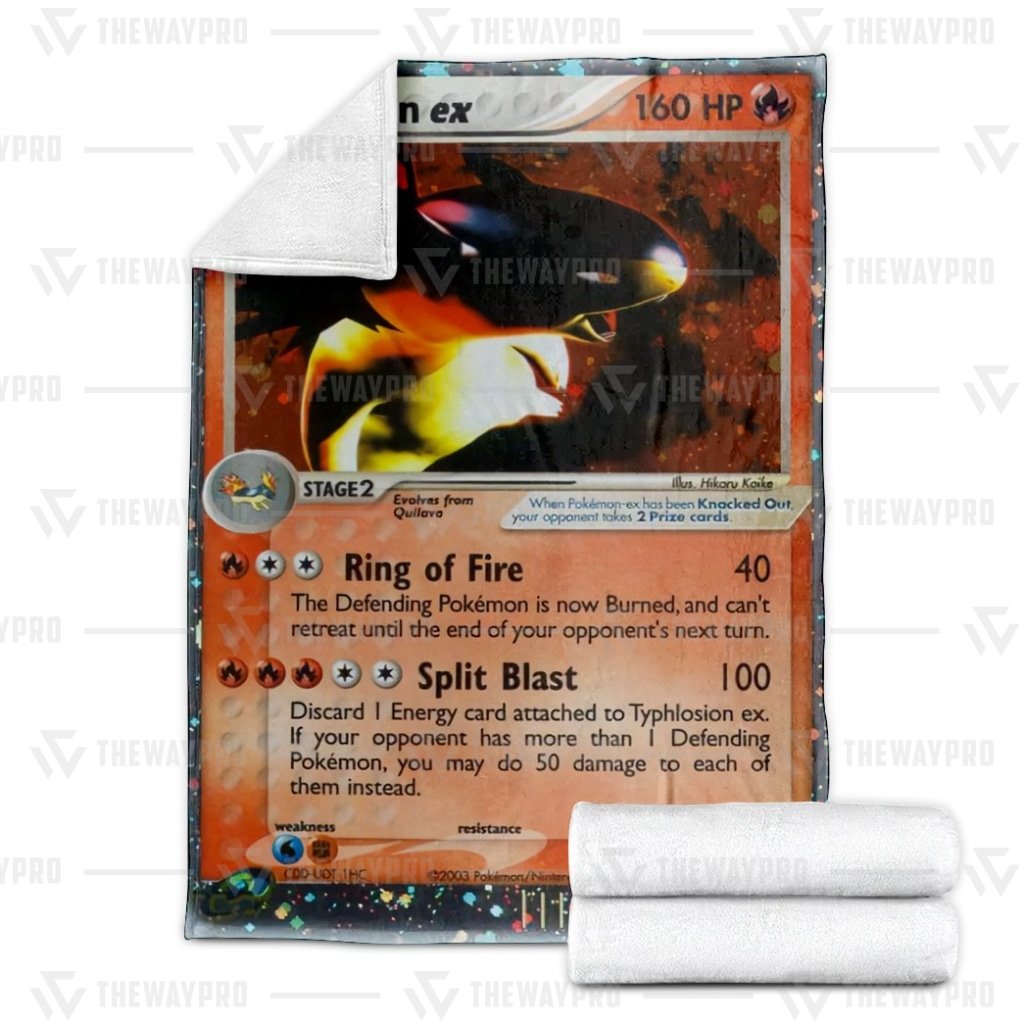 Hot Typhlosion EX Pokemon blanket 2 Typhlosion EX Pokemon blanket 3