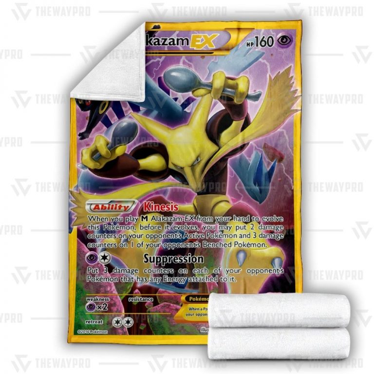 Alakazam EX Pokemon blanket 3