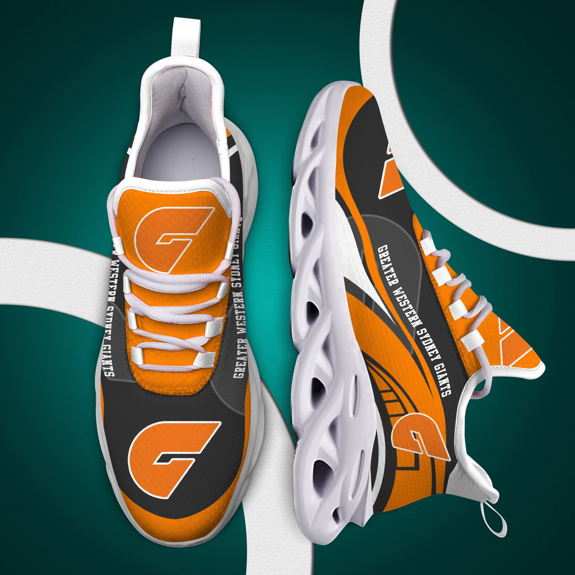 Greater Western Sydney Giants AFL clunky max soul shoes 8 Greater Western Sydney Giants AFL clunky max soul shoes 1.2