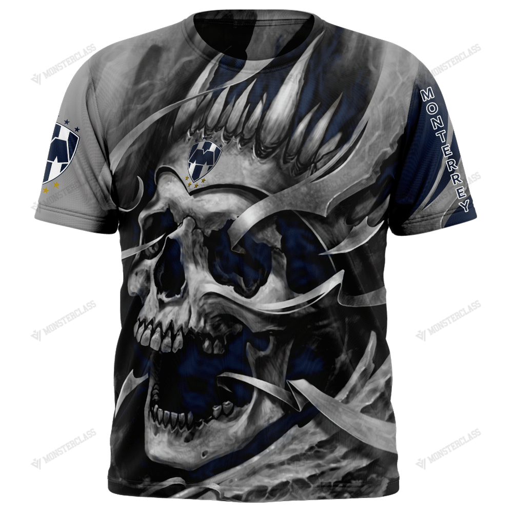 Personalized Monterrey custom skull jersey hoodie, shirt 3 Personalized Monterrey custom skull jersey hoodie, shirt word3