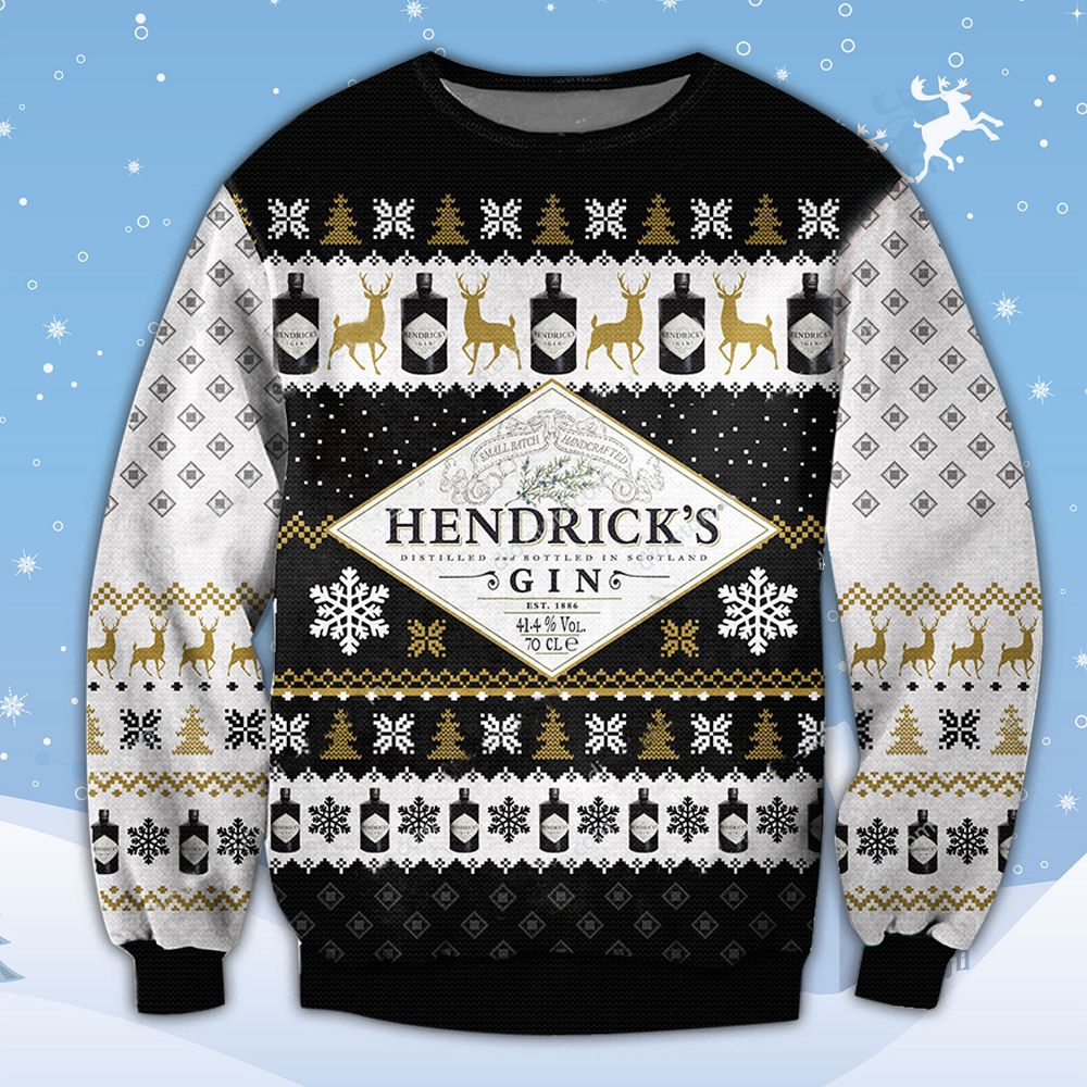 Hendrick's Gin Ugly Christmas Sweater word2