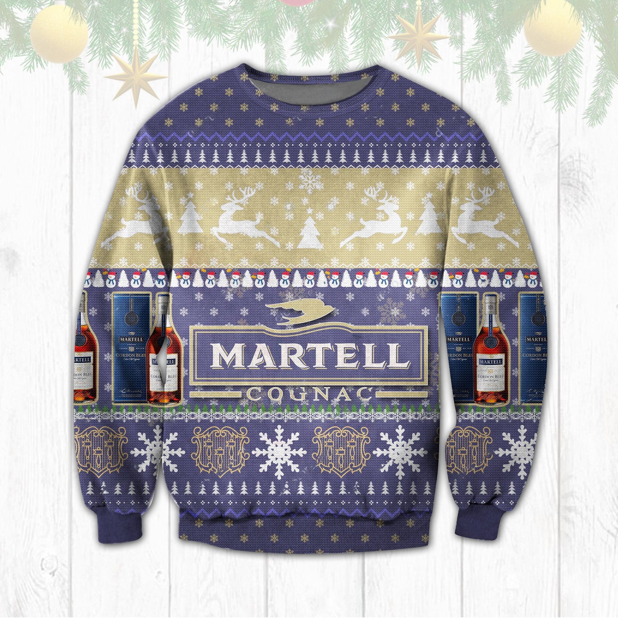 Martell Cognac Ugly Christmas Sweater 3 Martell Cognac Ugly Christmas Sweater word3
