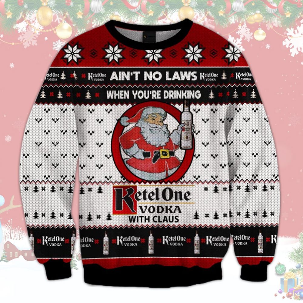 Ketel One Vodka with Claus Christmas sweater 1