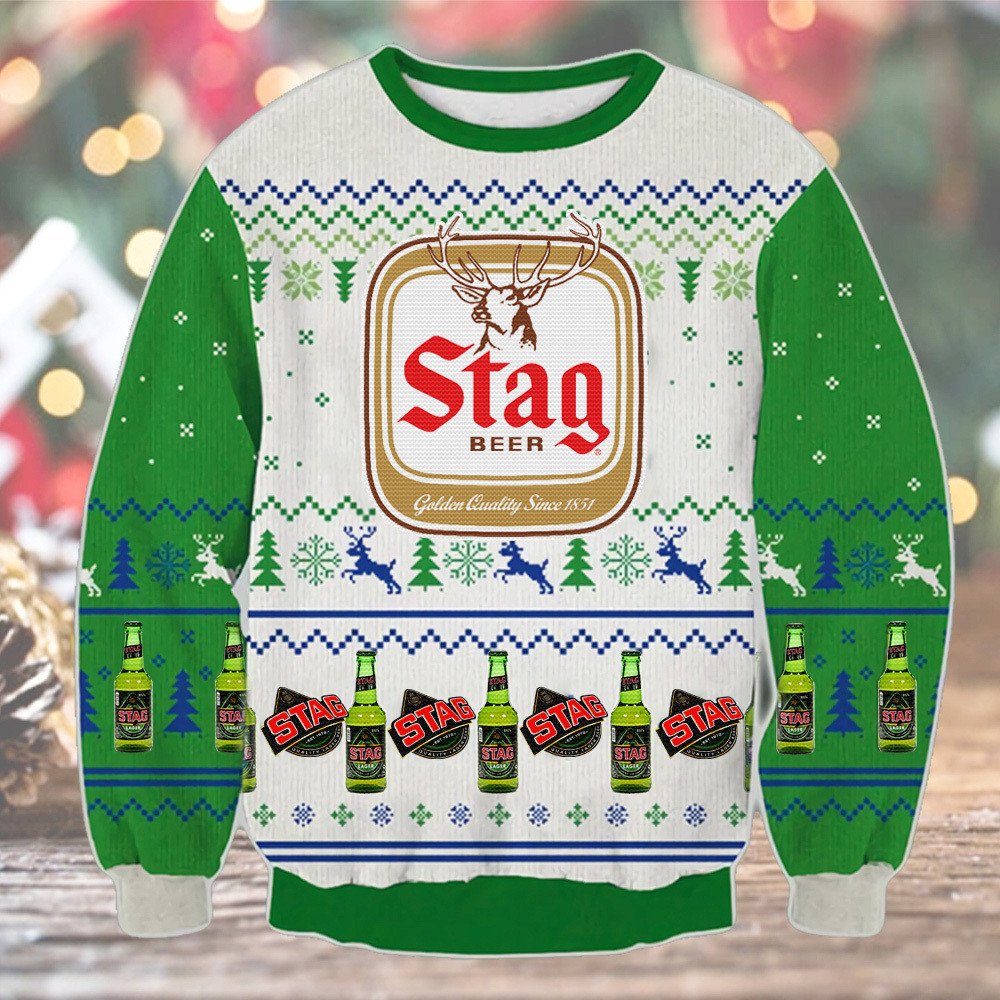 Stag Beer Golden Quality Since 1851 Christmas sweater 1
