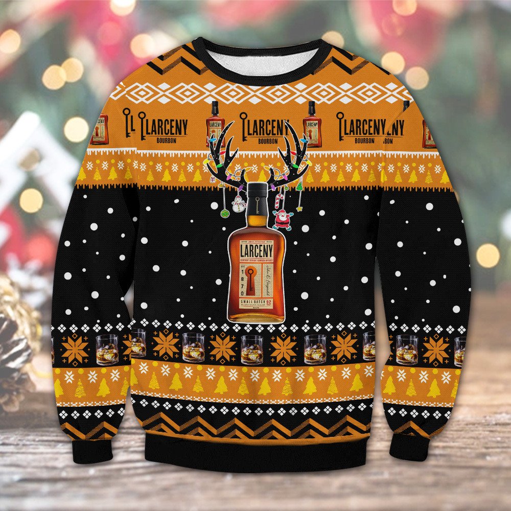Larceny Bourbon Whiskey Christmas sweater 1