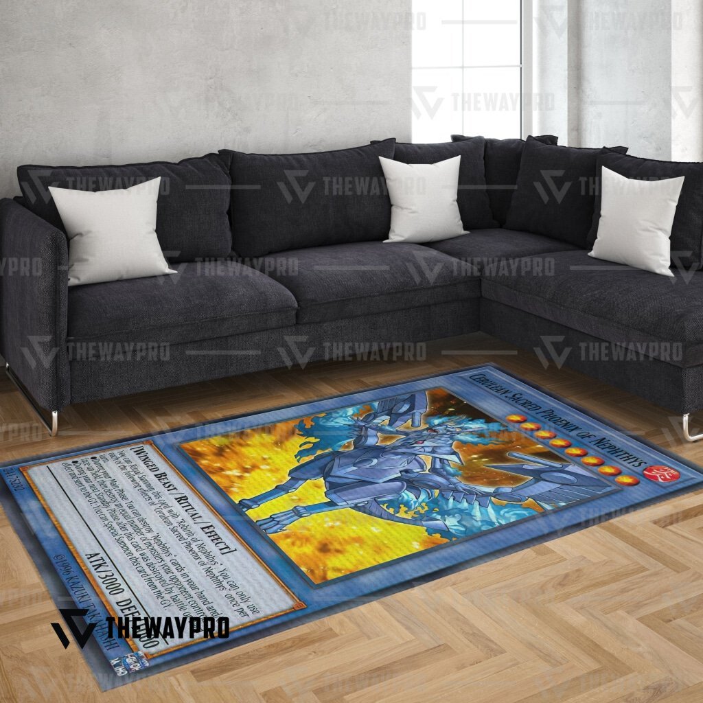 Cerulean Sacred Phoenix Of Nephthys Custom Rug 2 Cerulean Sacred Phoenix Of Nephthys Custom Rug word1