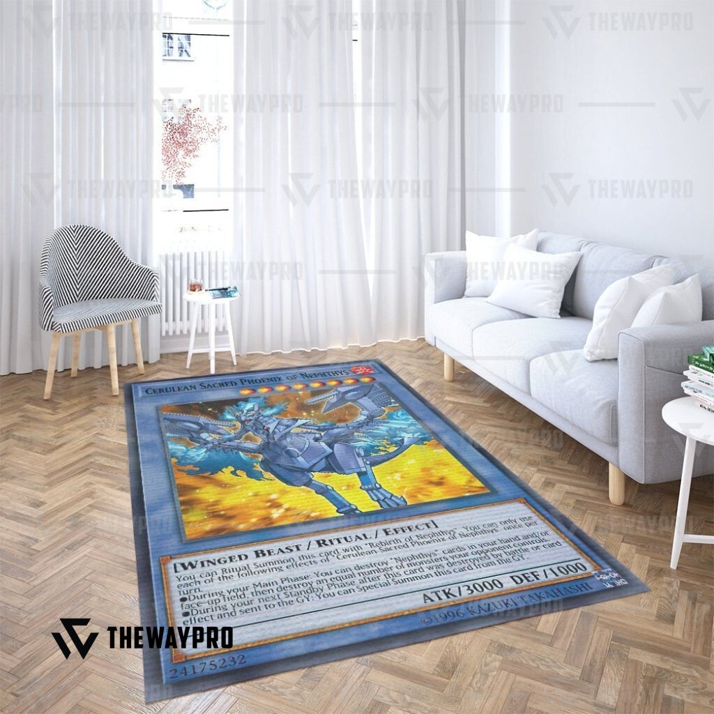 Cerulean Sacred Phoenix Of Nephthys Custom Rug 3 Cerulean Sacred Phoenix Of Nephthys Custom Rug word1
