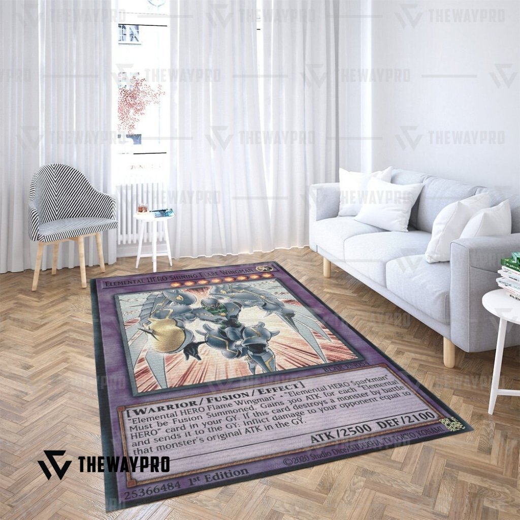 Elemental HERO Shining Flare Wingman Custom Rug word3