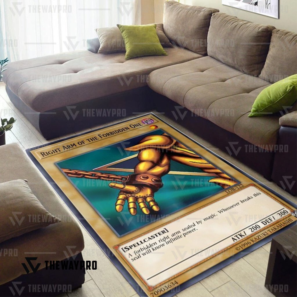 Yu Gi Oh Exodia Right Arm of the Forbidden One Rug 4