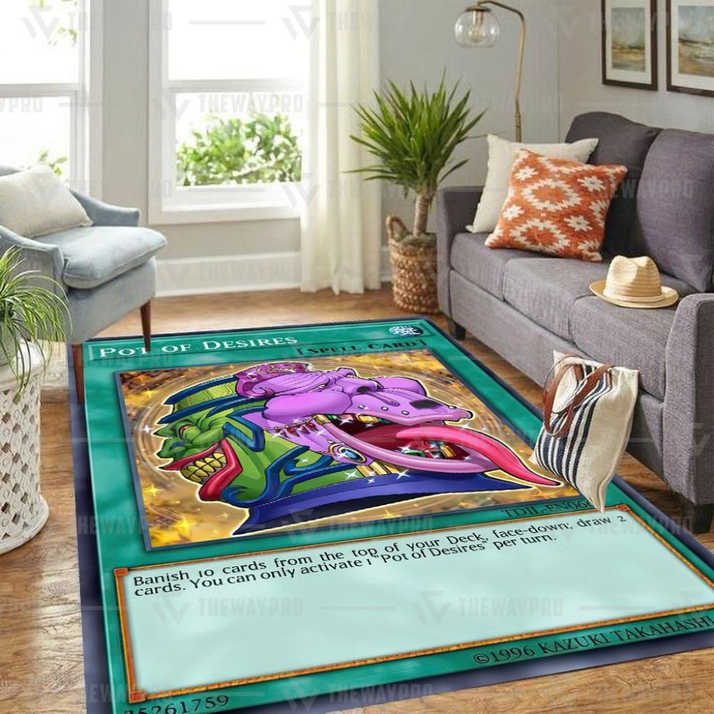 Pot Of Desires Yu Gi Oh Carpet Rug word3