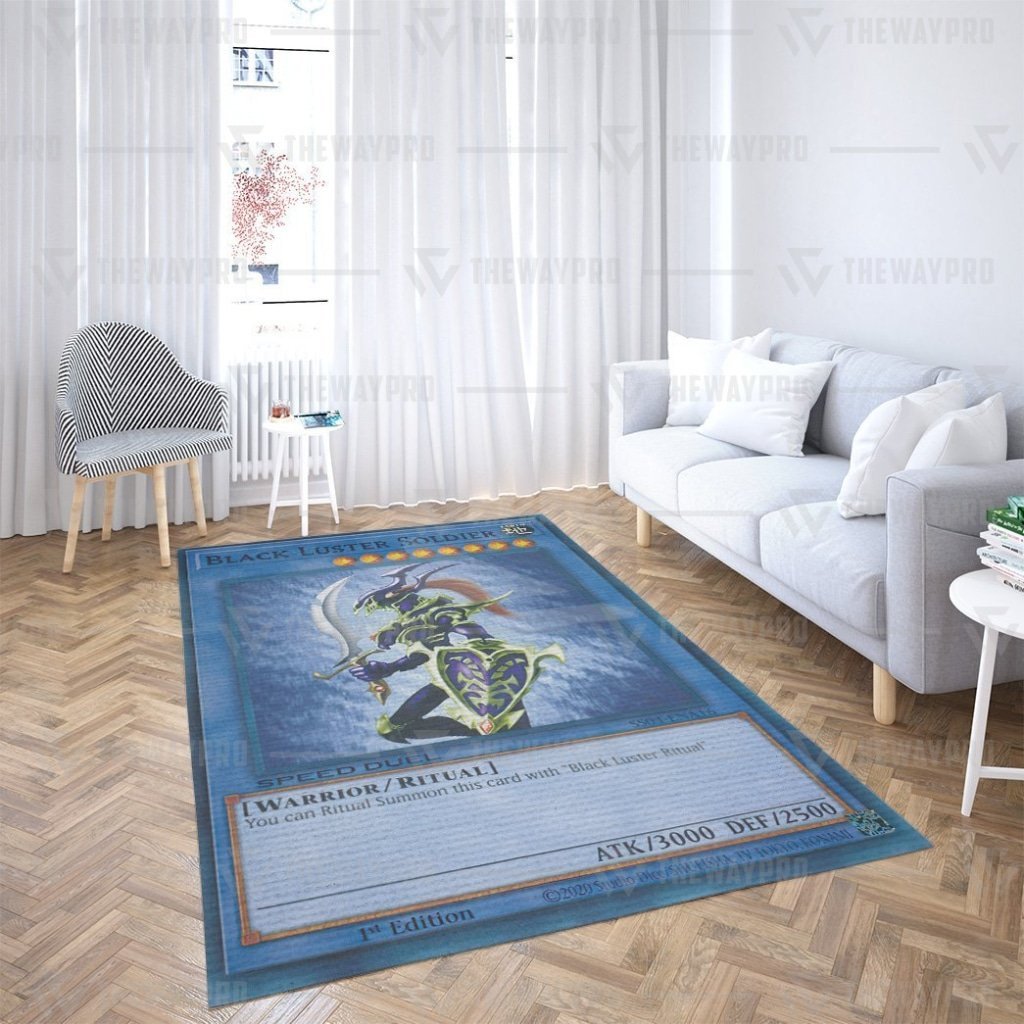 Black Luster Soldier Yu Gi Oh Carpet Rug word2